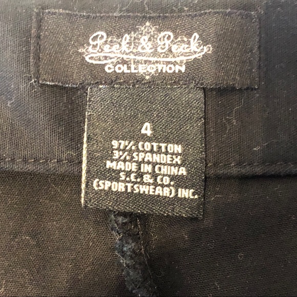 Steinmart Peek & Peek Collection Black Capris 4 - Picture 5 of 5